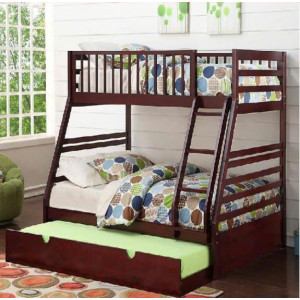 129 Cherry : Giường 3 Tầng Leo Thang - 1m / 1m4